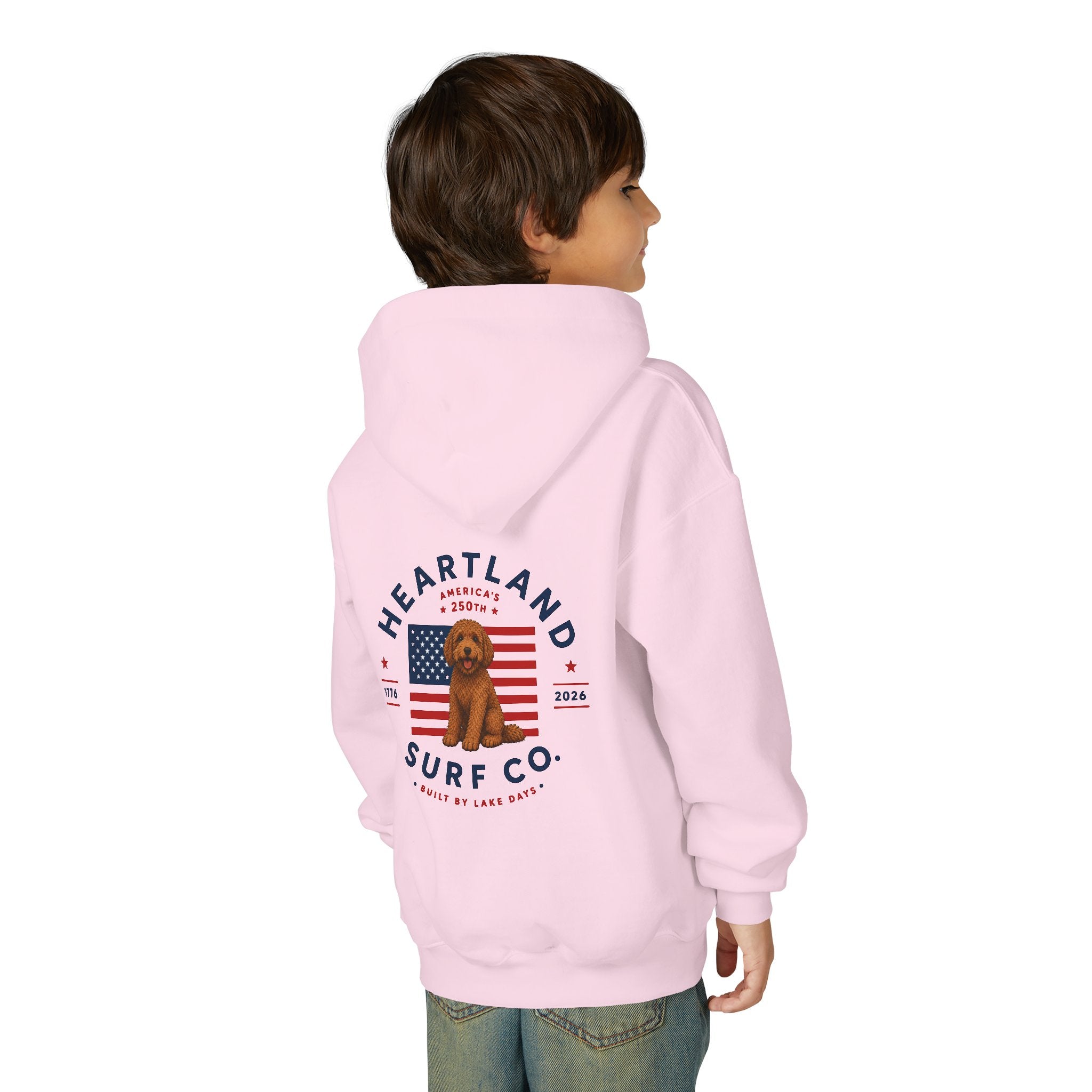 Youth Hoodie — Heartland Surf Co. Dog Days 250th Anniversary