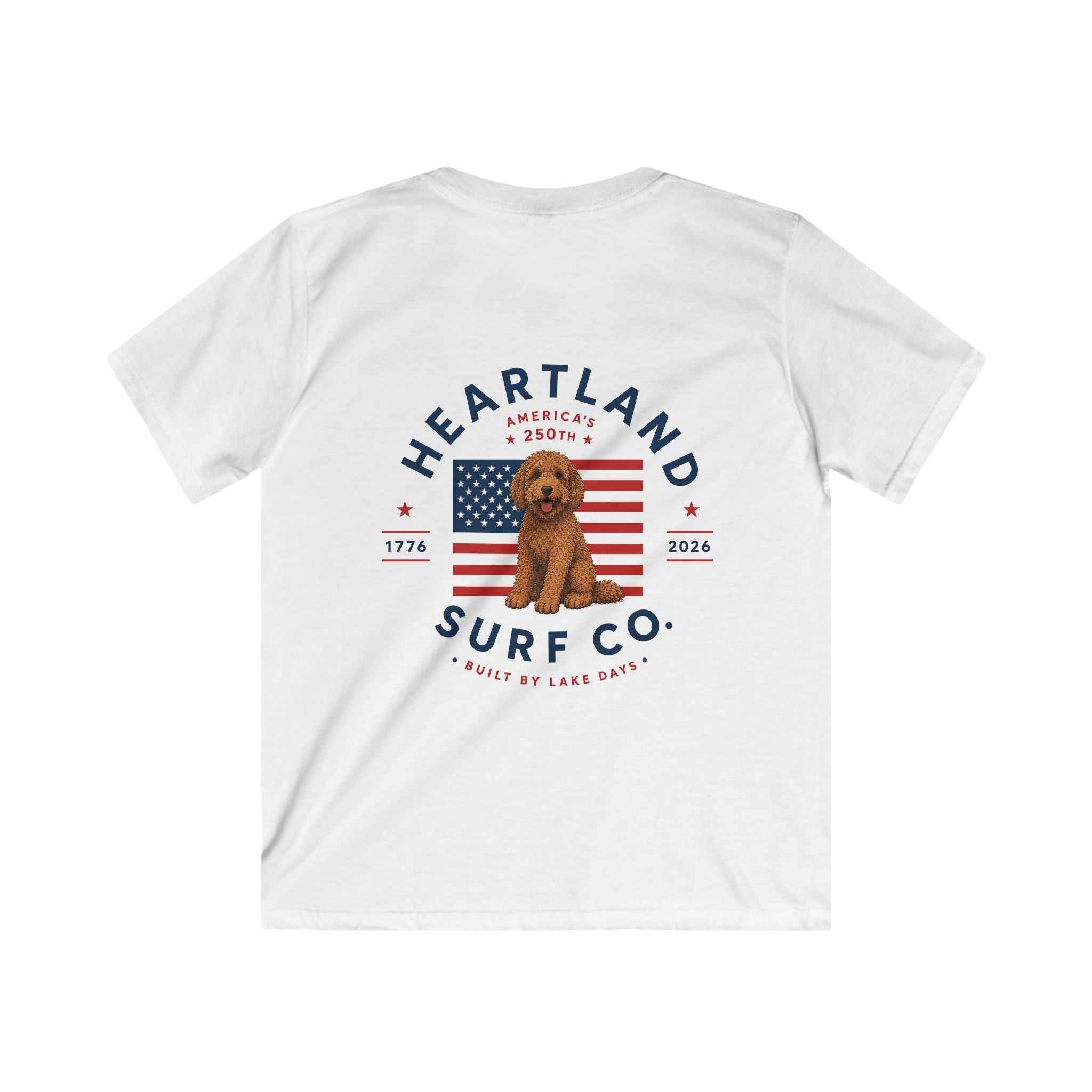 Kids Heartland Surf Co. Dog Days 250th Anniversary T-Shirt