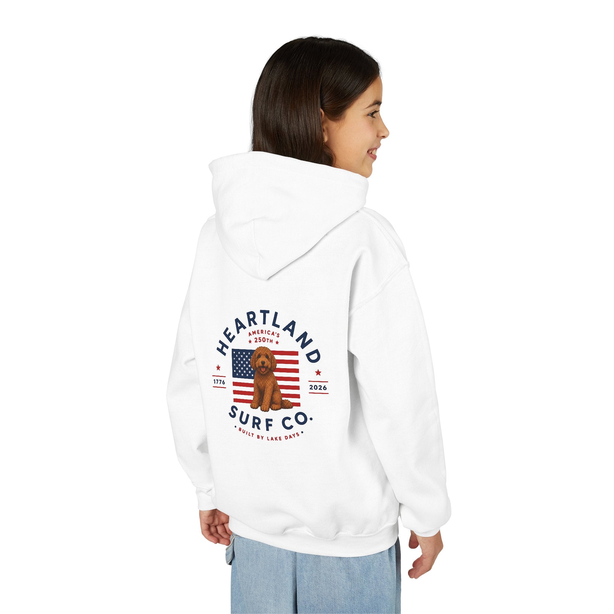 Youth Hoodie — Heartland Surf Co. Dog Days 250th Anniversary