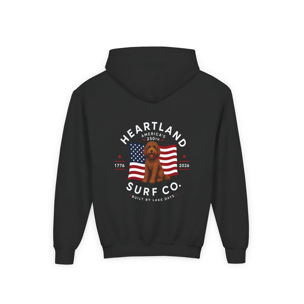 Youth Hoodie — Heartland Surf Co. Dog Days 250th Anniversary