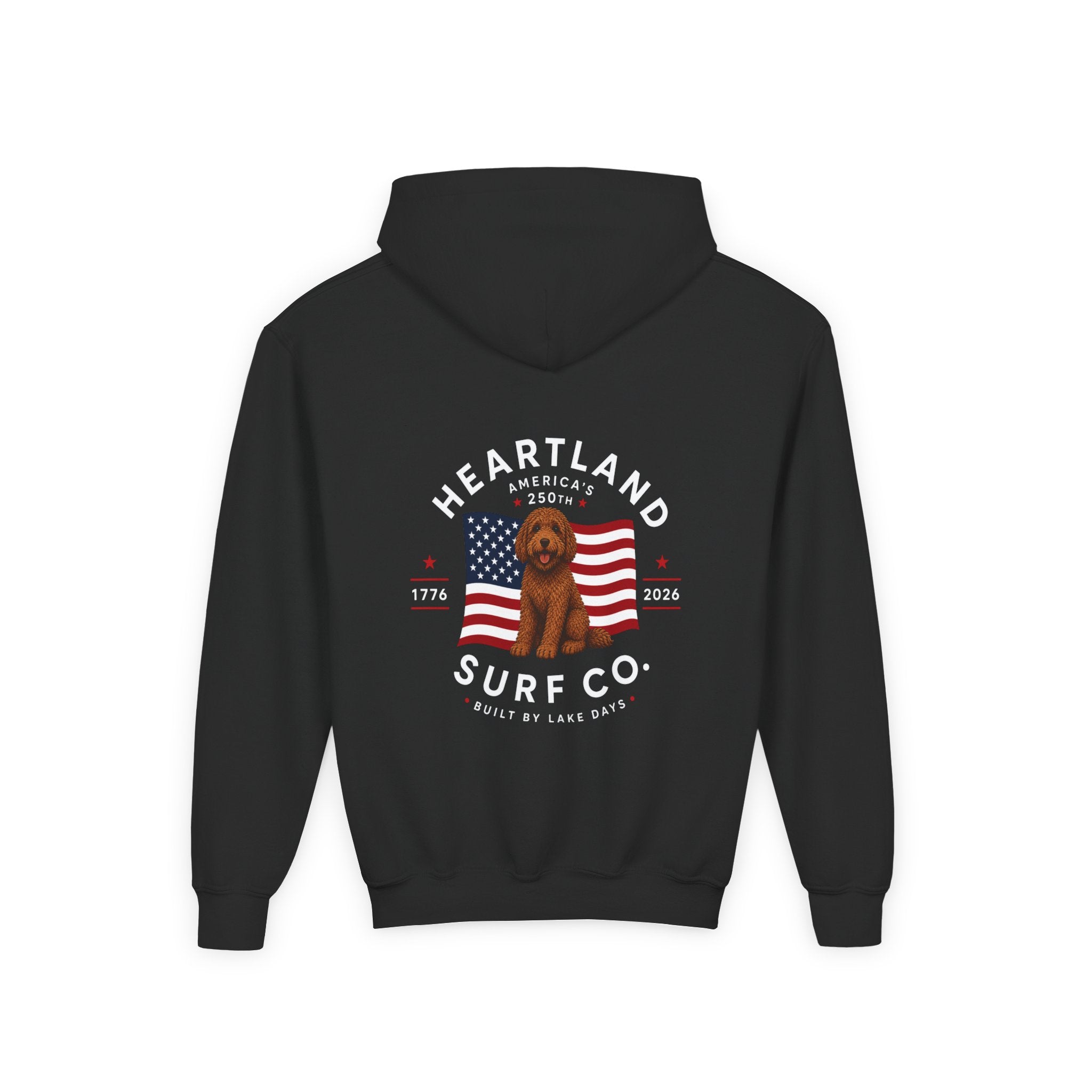 Youth Hoodie — Heartland Surf Co. Dog Days 250th Anniversary