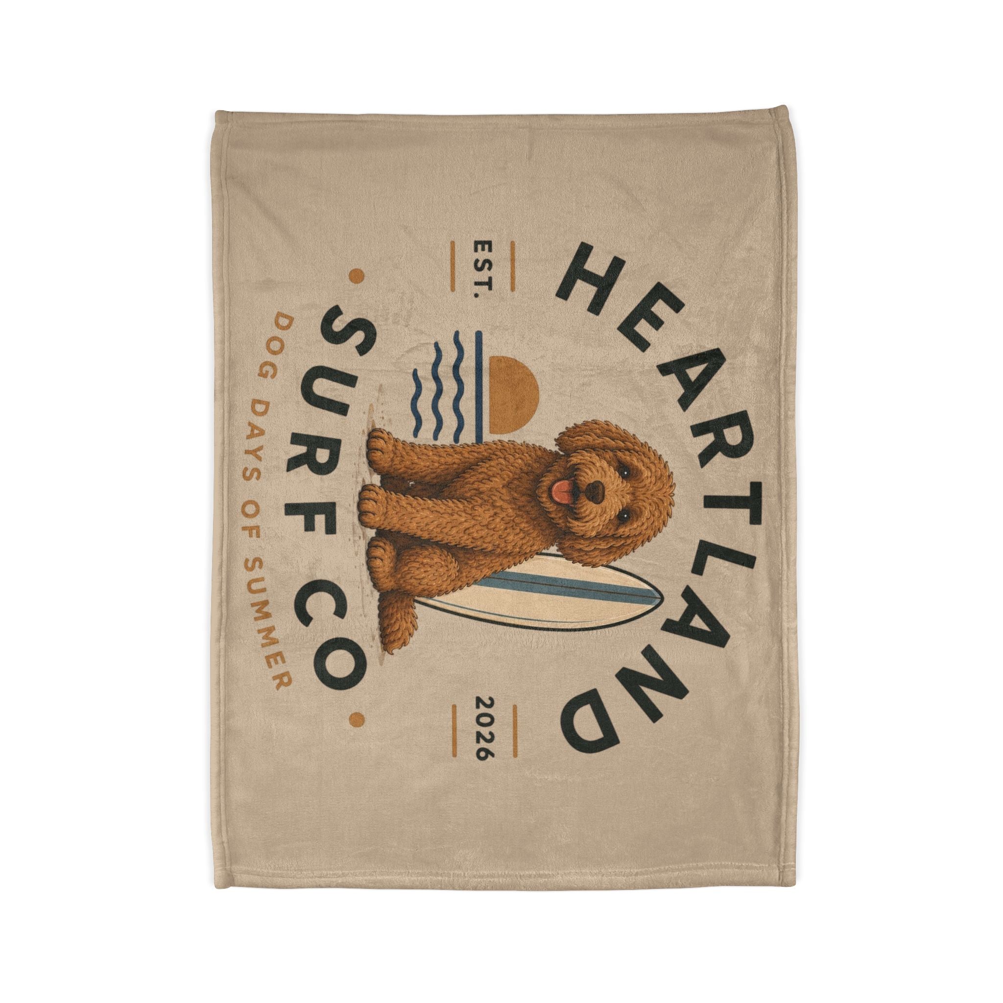 Heartland Surf Co Blanket — Dog Days of Summer Plush Throw
