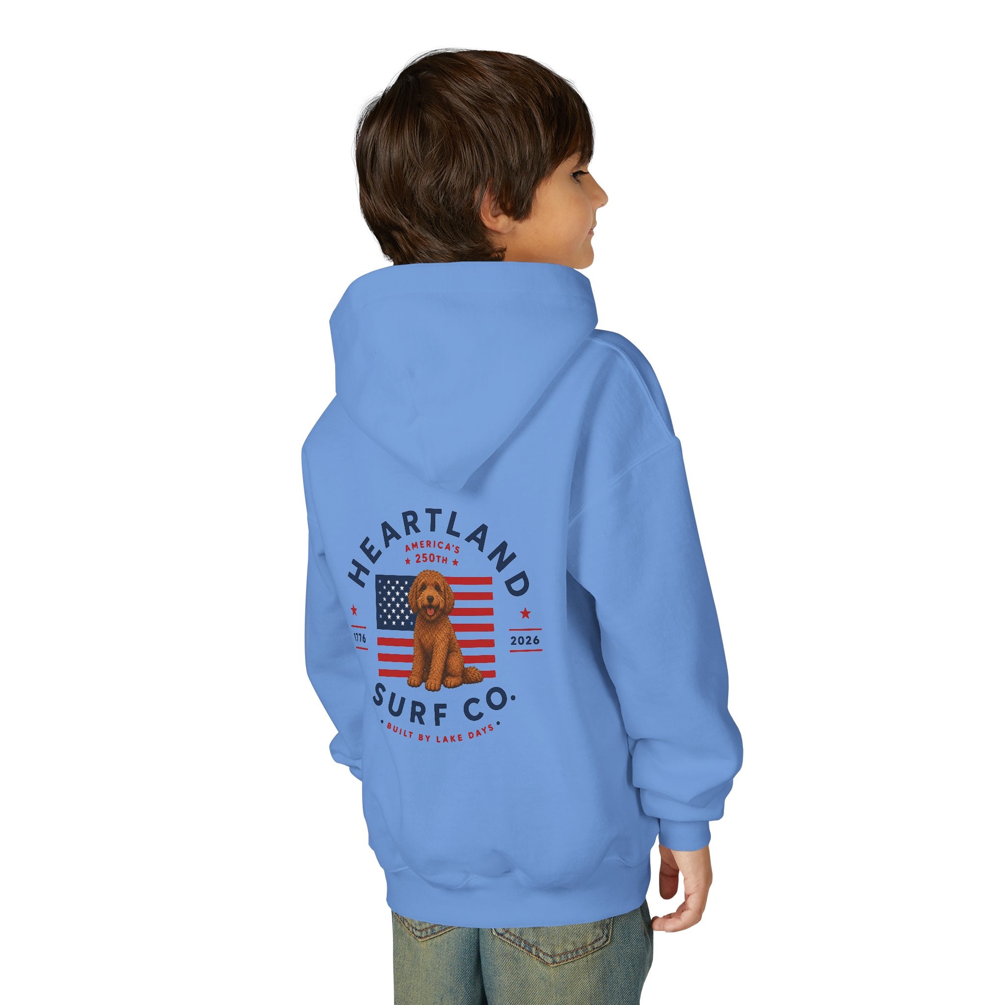 Youth Hoodie — Heartland Surf Co. Dog Days 250th Anniversary