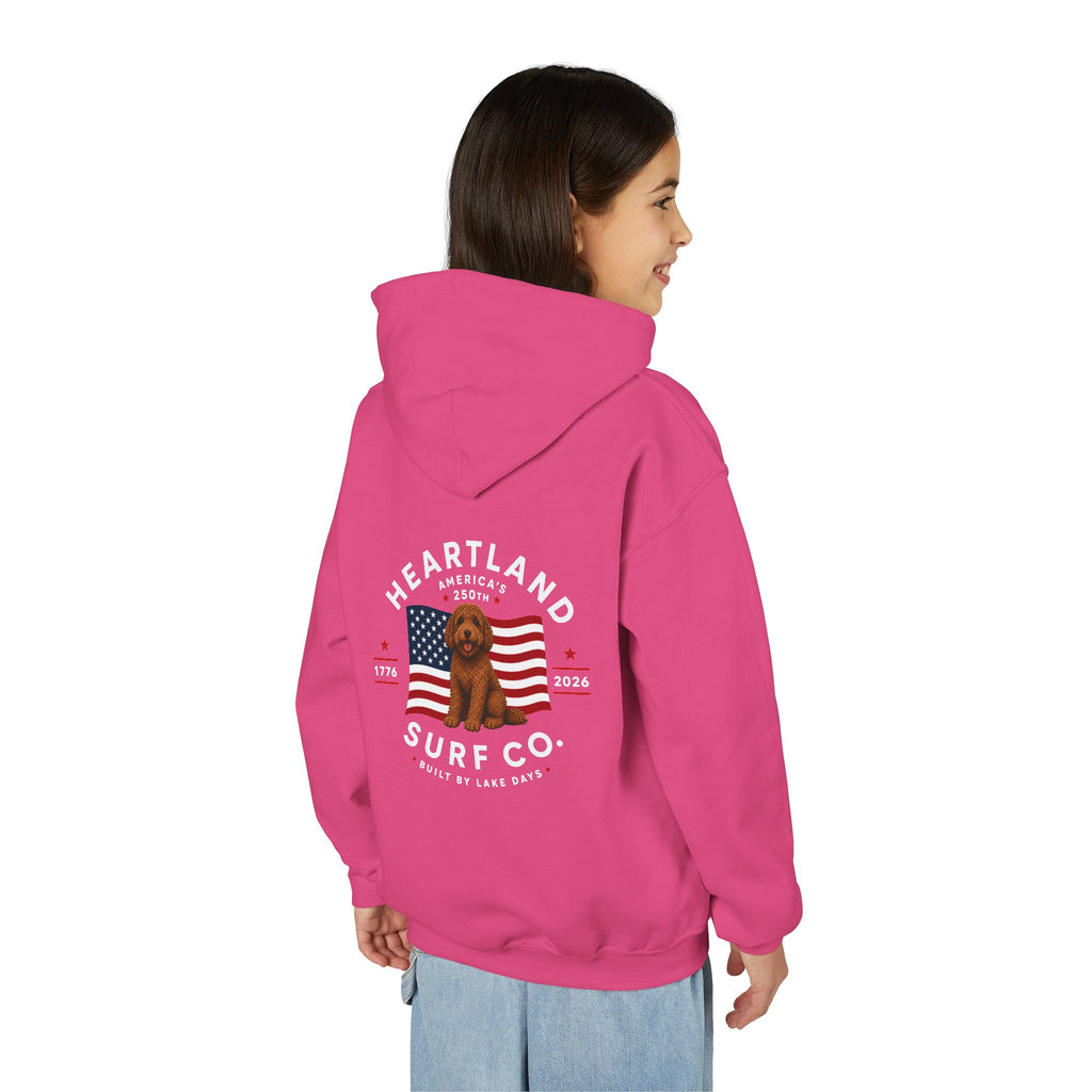 Youth Hoodie — Heartland Surf Co. Dog Days 250th Anniversary