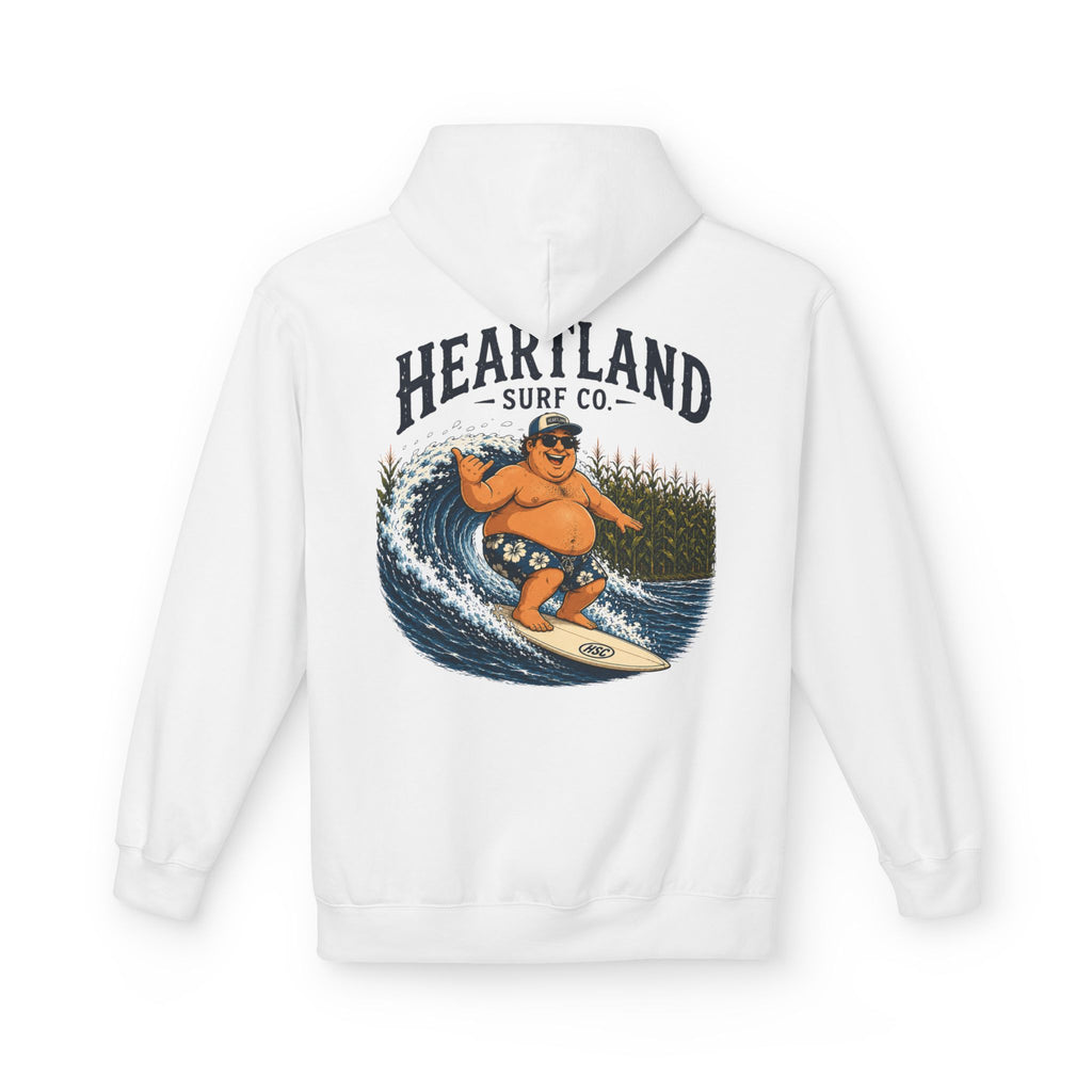 Heartland Surf Co. Fat Guy Surfing- Hoodie