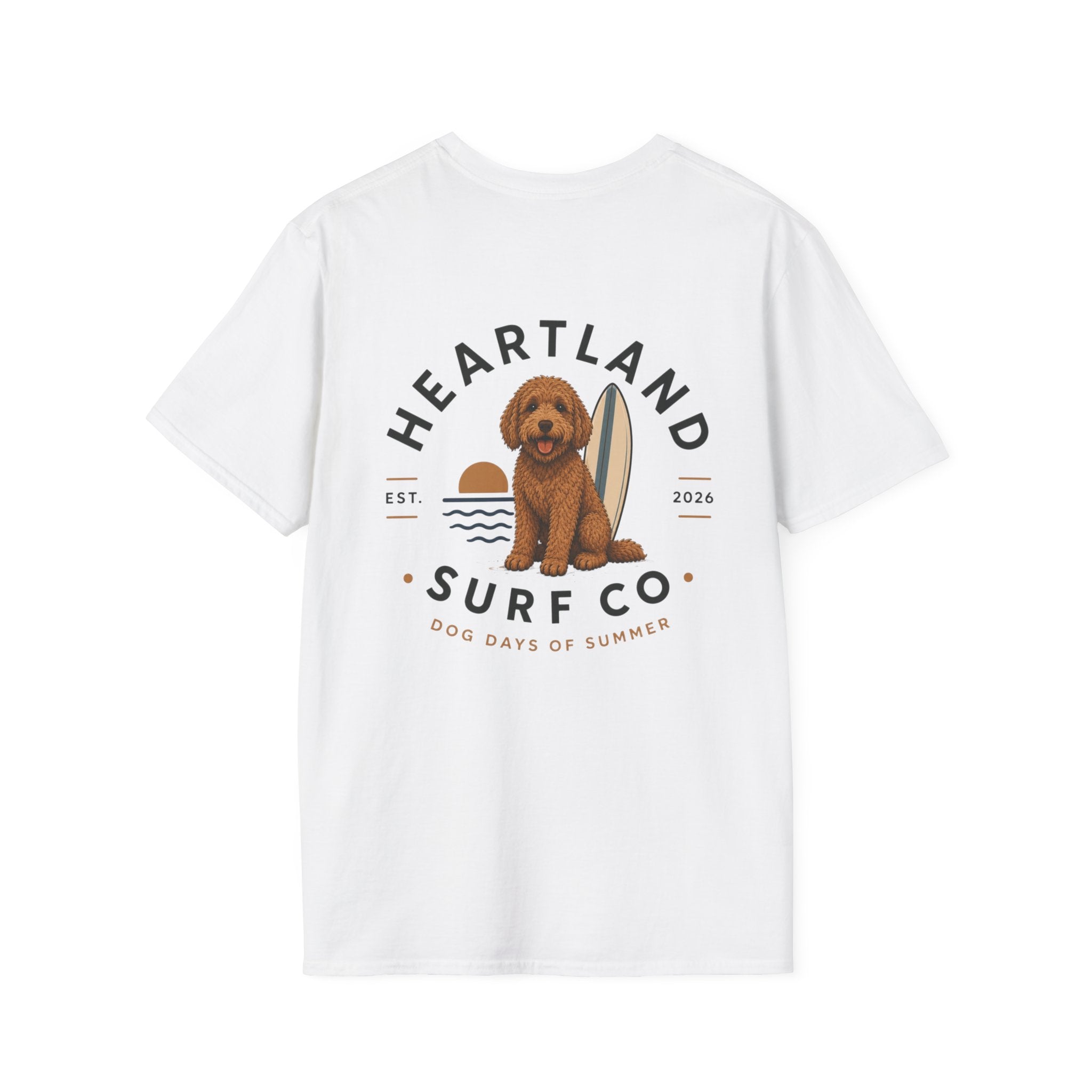 Heartland Surf Co. Dog Surf Tee — "Dog Days of Summer"