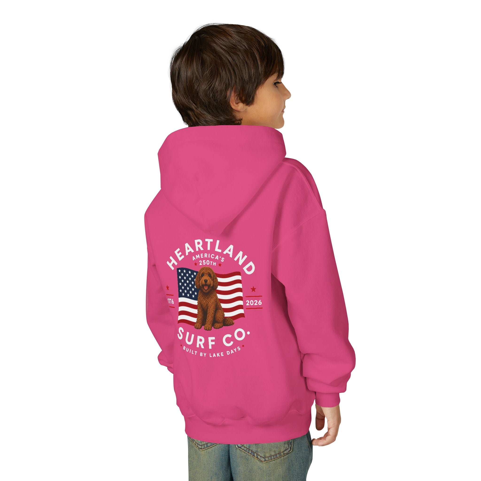 Youth Hoodie — Heartland Surf Co. Dog Days 250th Anniversary