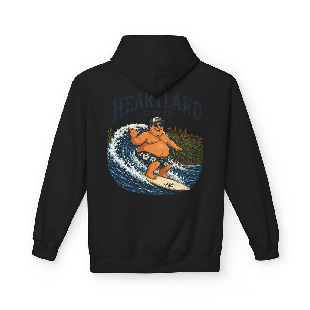Heartland Surf Co. Fat Guy Surfing- Hoodie