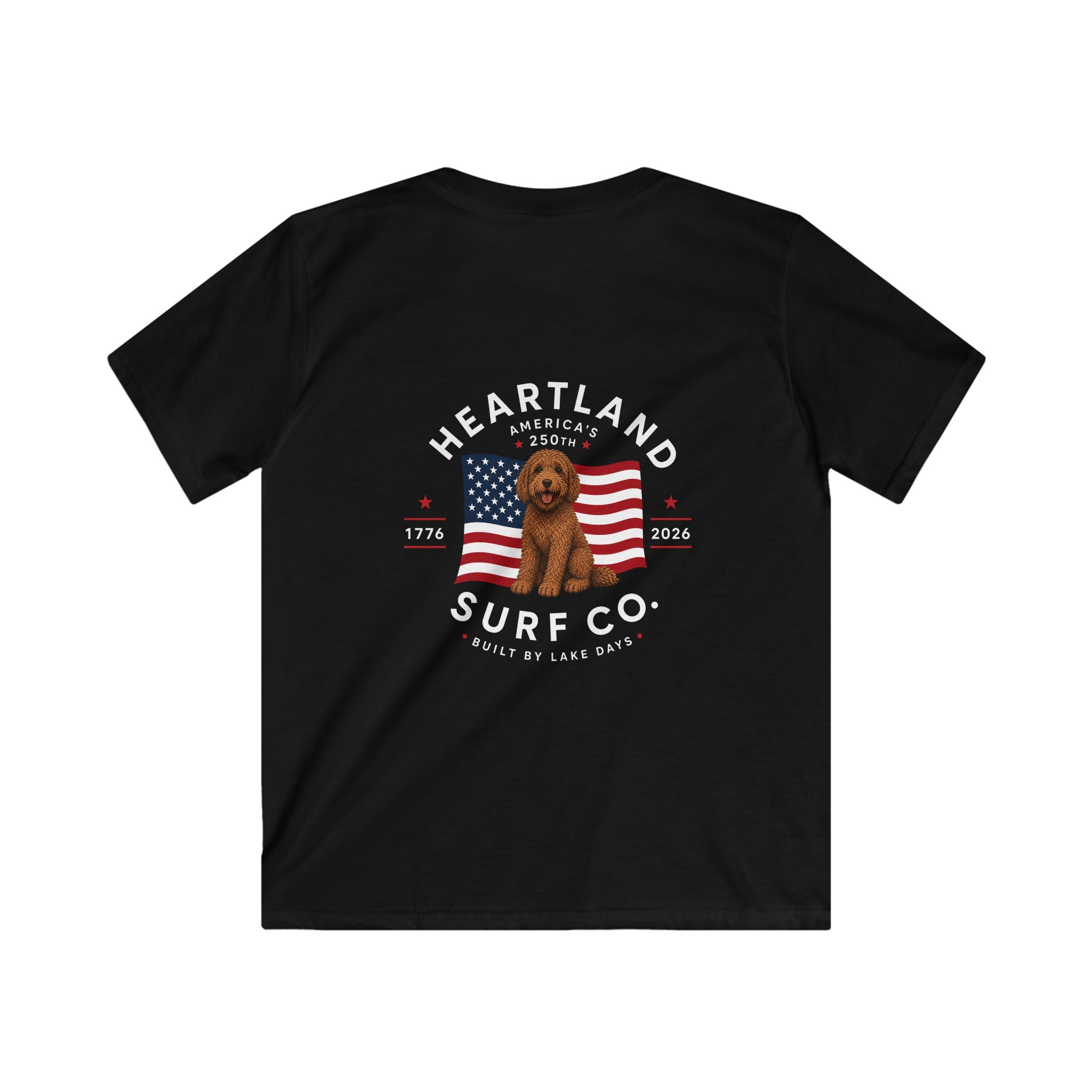 Kids Heartland Surf Co. Dog Days 250th Anniversary T-Shirt