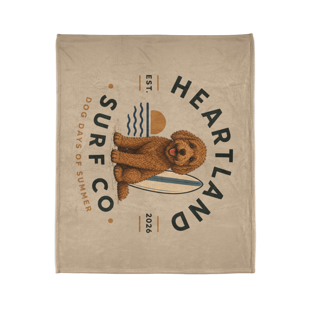 Heartland Surf Co Blanket — Dog Days of Summer Plush Throw