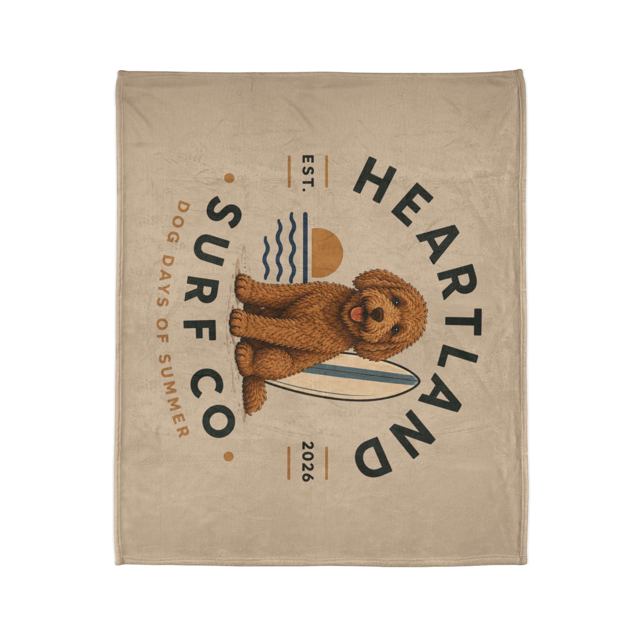 Heartland Surf Co Blanket — Dog Days of Summer Plush Throw