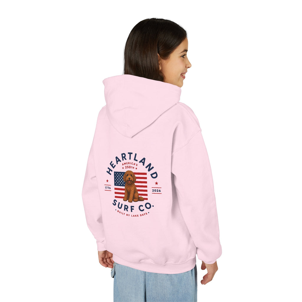 Youth Hoodie — Heartland Surf Co. Dog Days 250th Anniversary