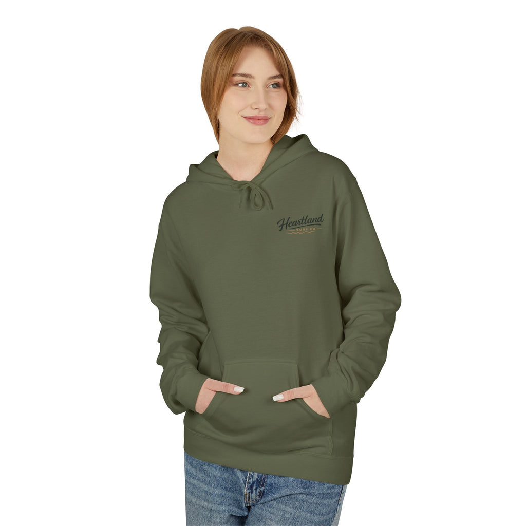 Heartland Surf Co. Fat Guy Surfing- Hoodie