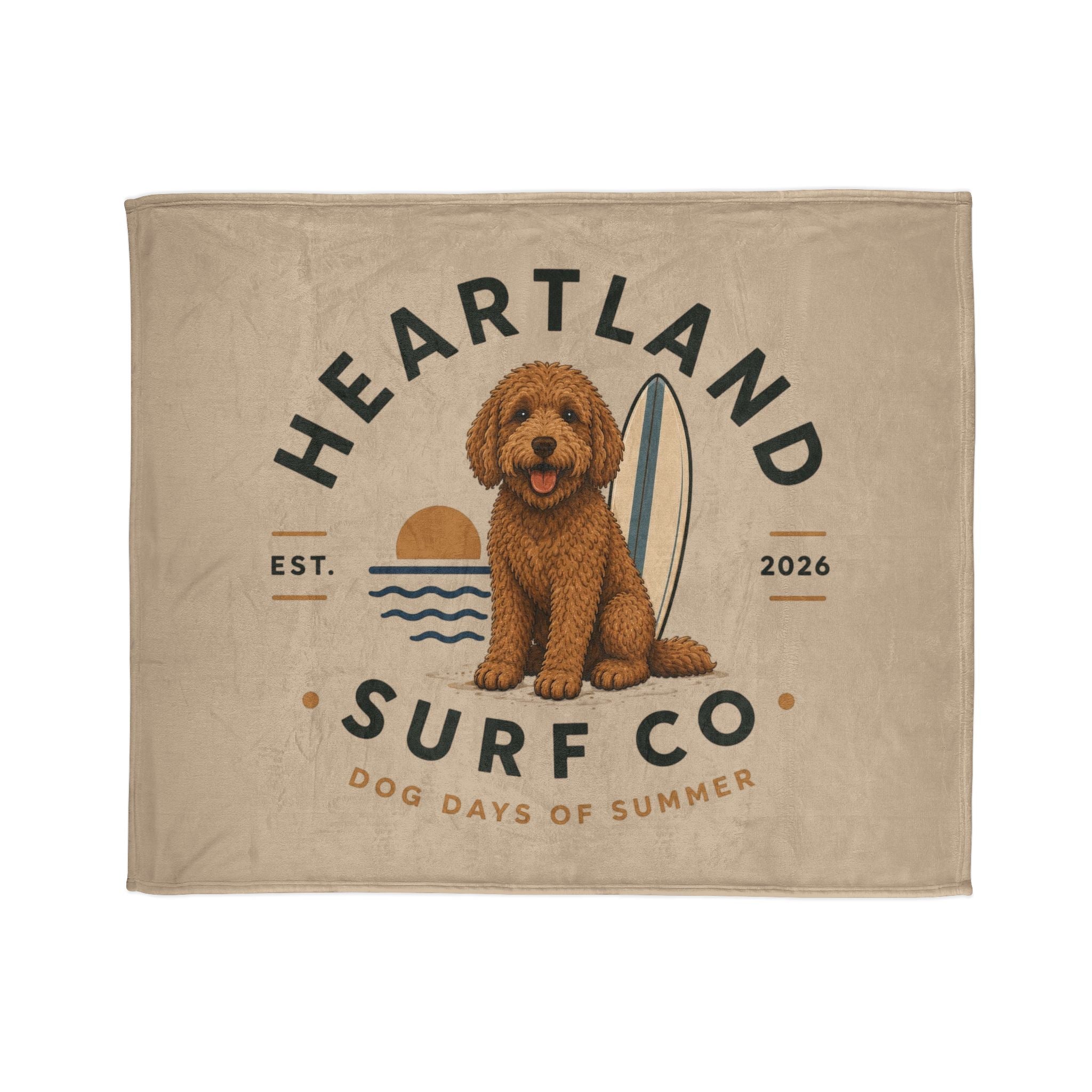 Heartland Surf Co Blanket — Dog Days of Summer Plush Throw