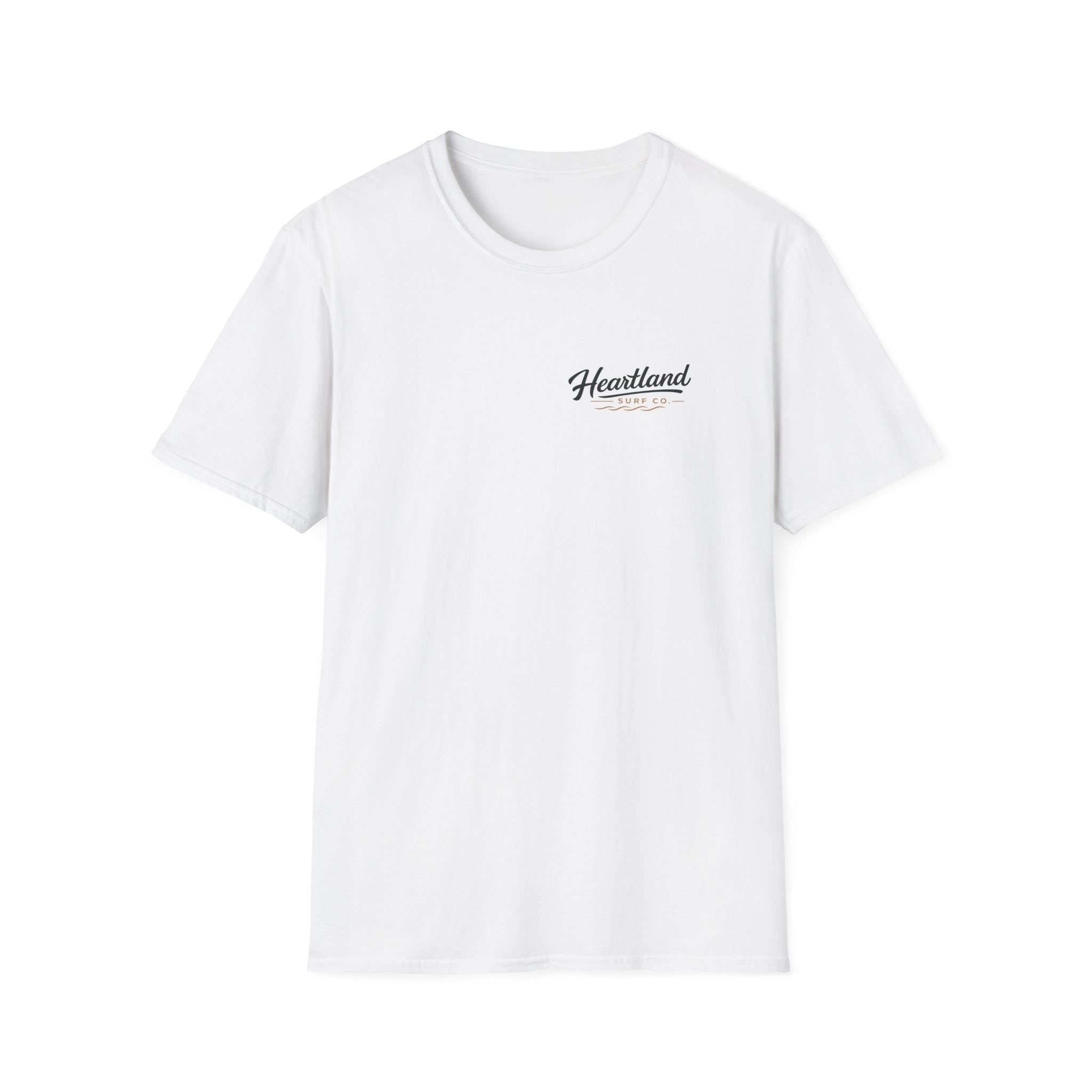 Heartland Sunset T-Shirt — Minimal Coastal Logo Tee