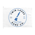 Twin Lakes Surf Co. Flag — Double-Sided Lake Resort Outdoor Decorative Flag