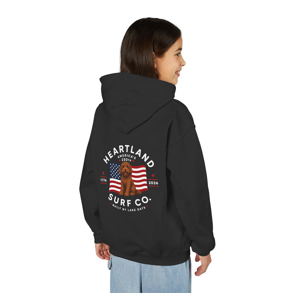 Youth Hoodie — Heartland Surf Co. Dog Days 250th Anniversary