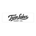 Twin Lakes Surf Co. Bumper Sticker — Retro Surf Logo Decal