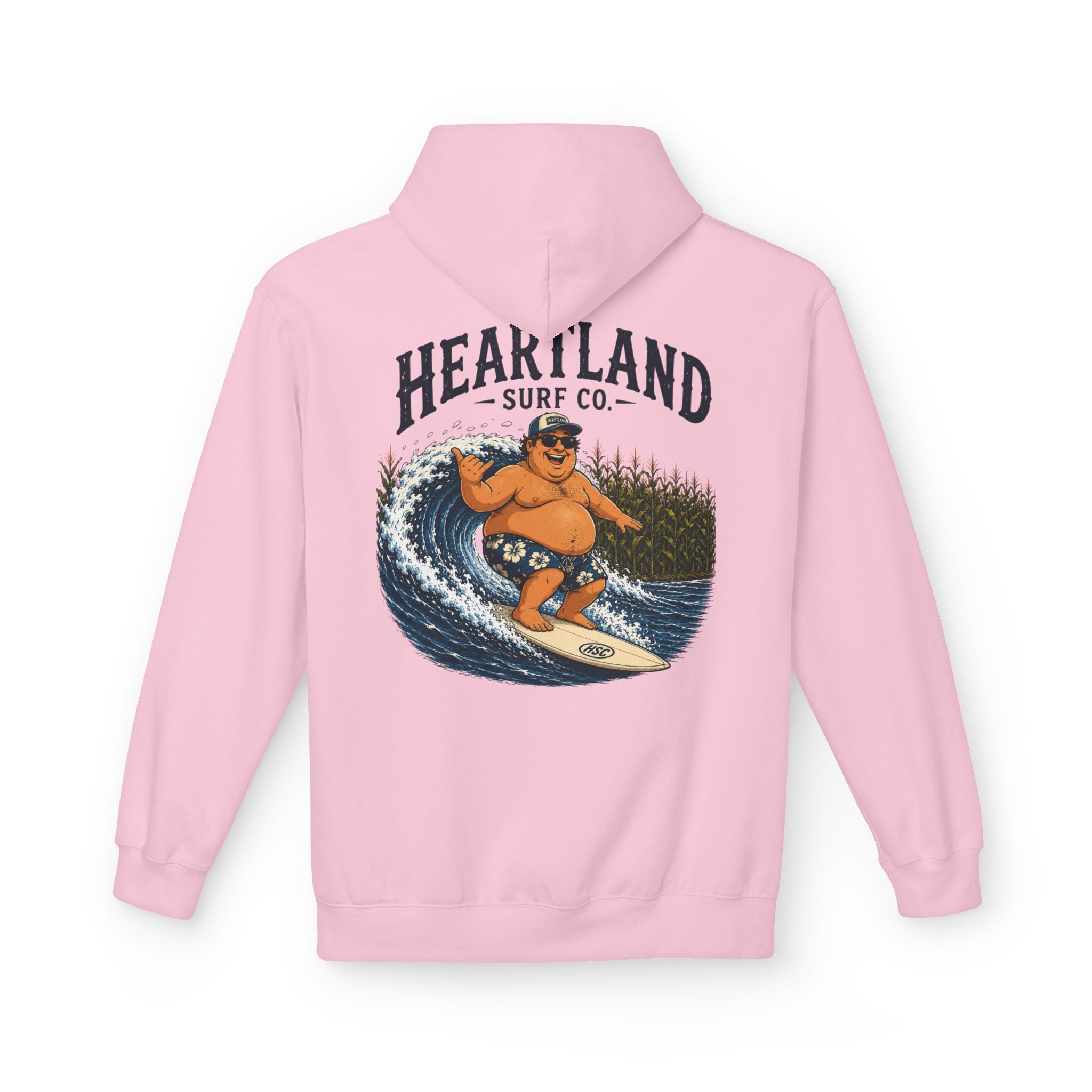 Heartland Surf Co. Fat Guy Surfing- Hoodie