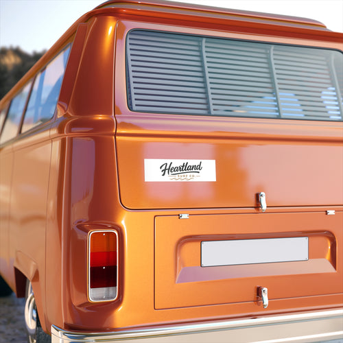 Heartland Surf Co. Bumper Sticker – Retro Surf Logo Car Decal