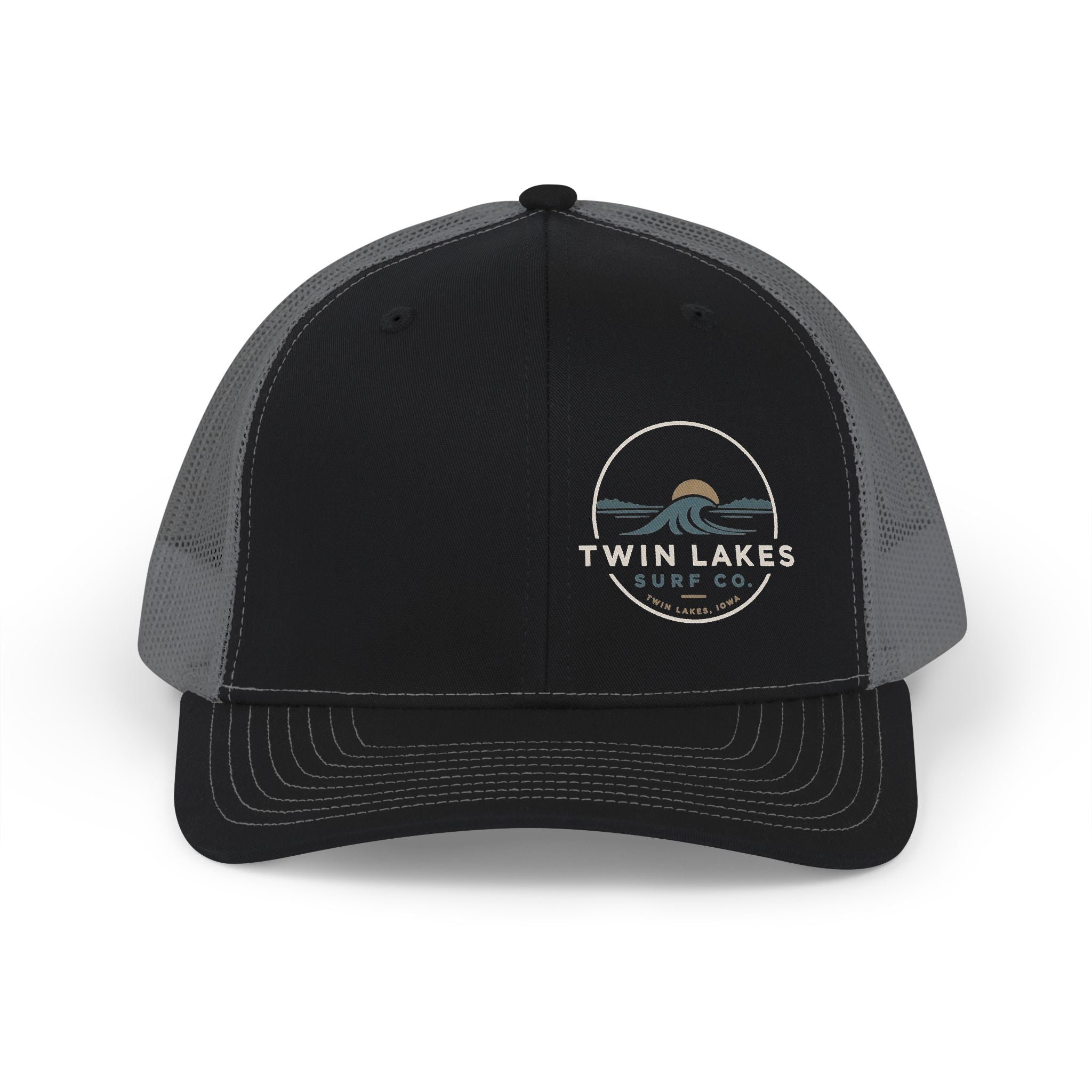 Twin Lakes Trucker Hat – Vintage Sunset Outdoor Snapback