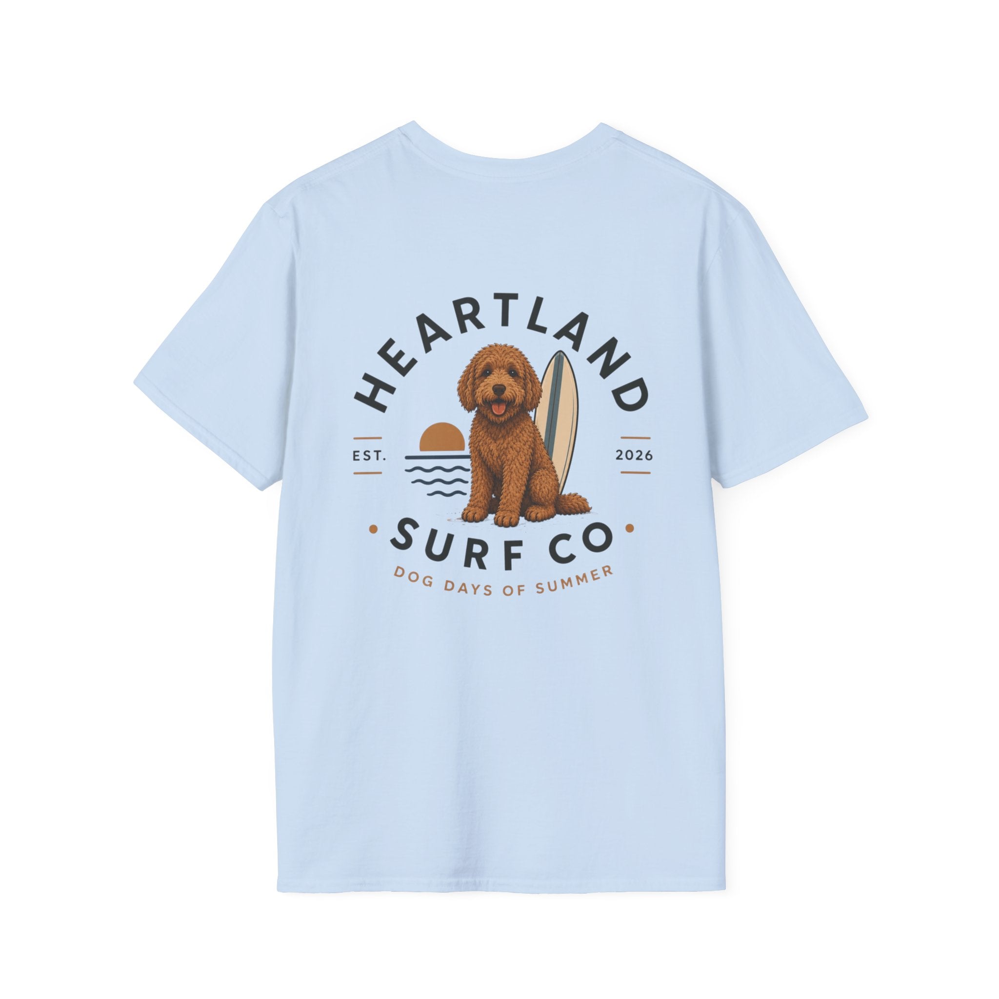 Heartland Surf Co. Dog Surf Tee — "Dog Days of Summer"