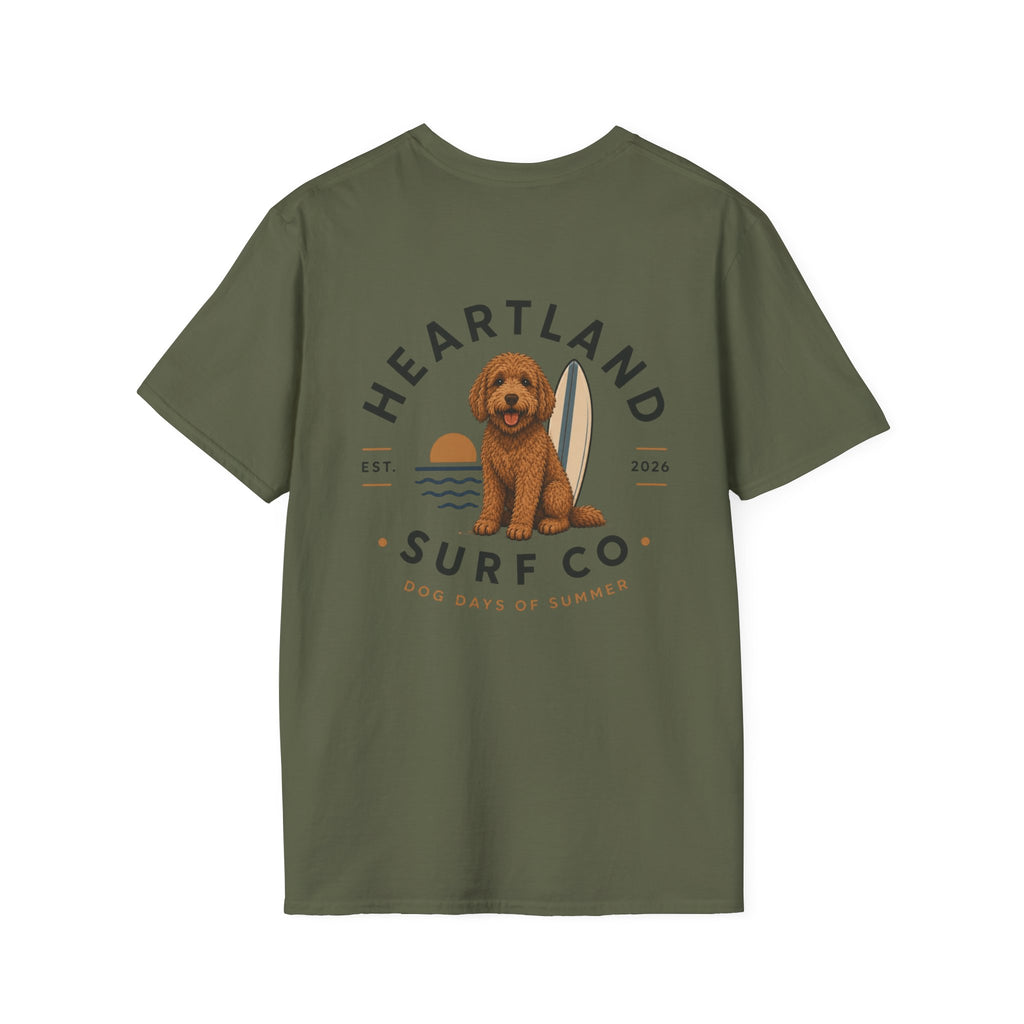 Heartland Surf Co. Dog Surf Tee — "Dog Days of Summer"