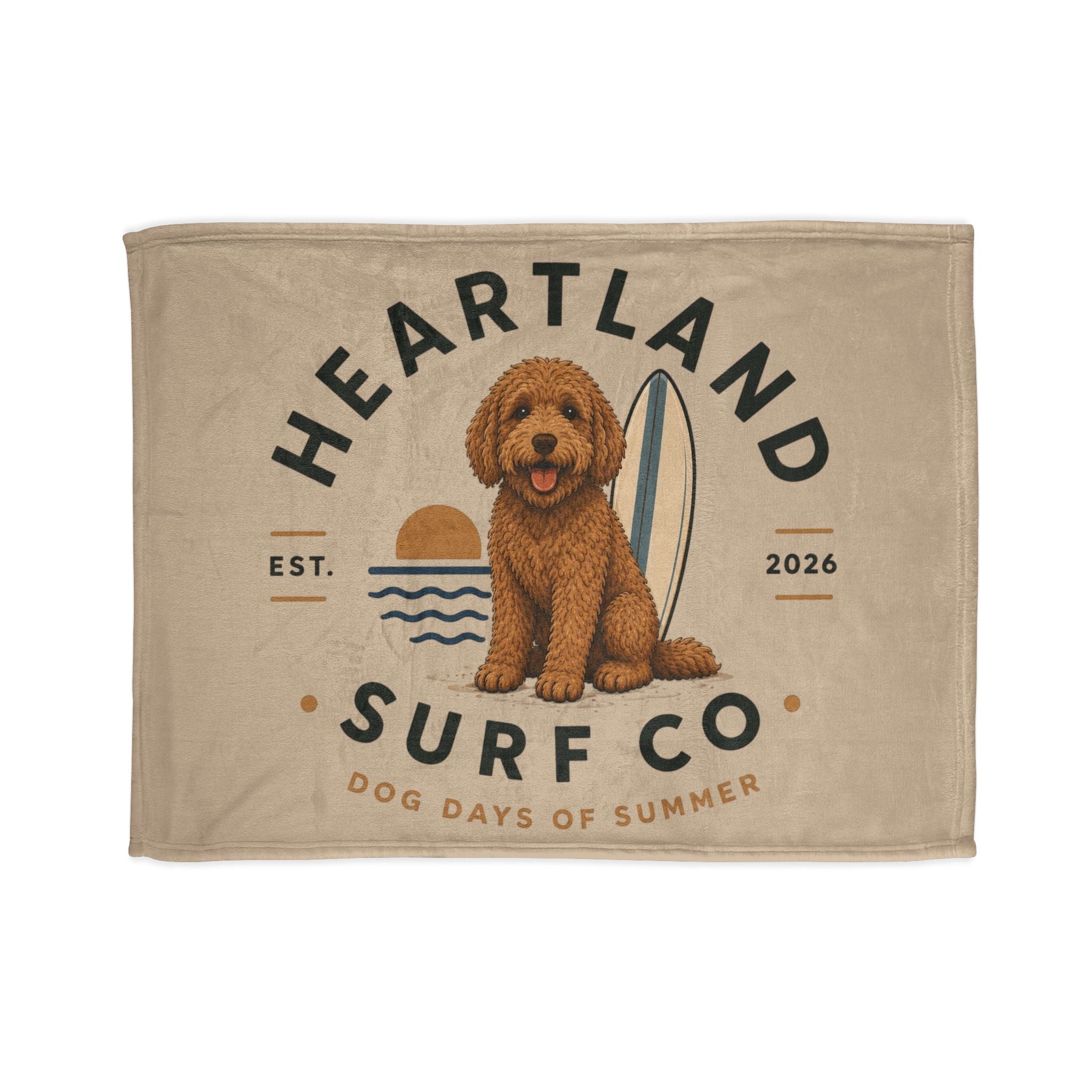 Heartland Surf Co Blanket — Dog Days of Summer Plush Throw