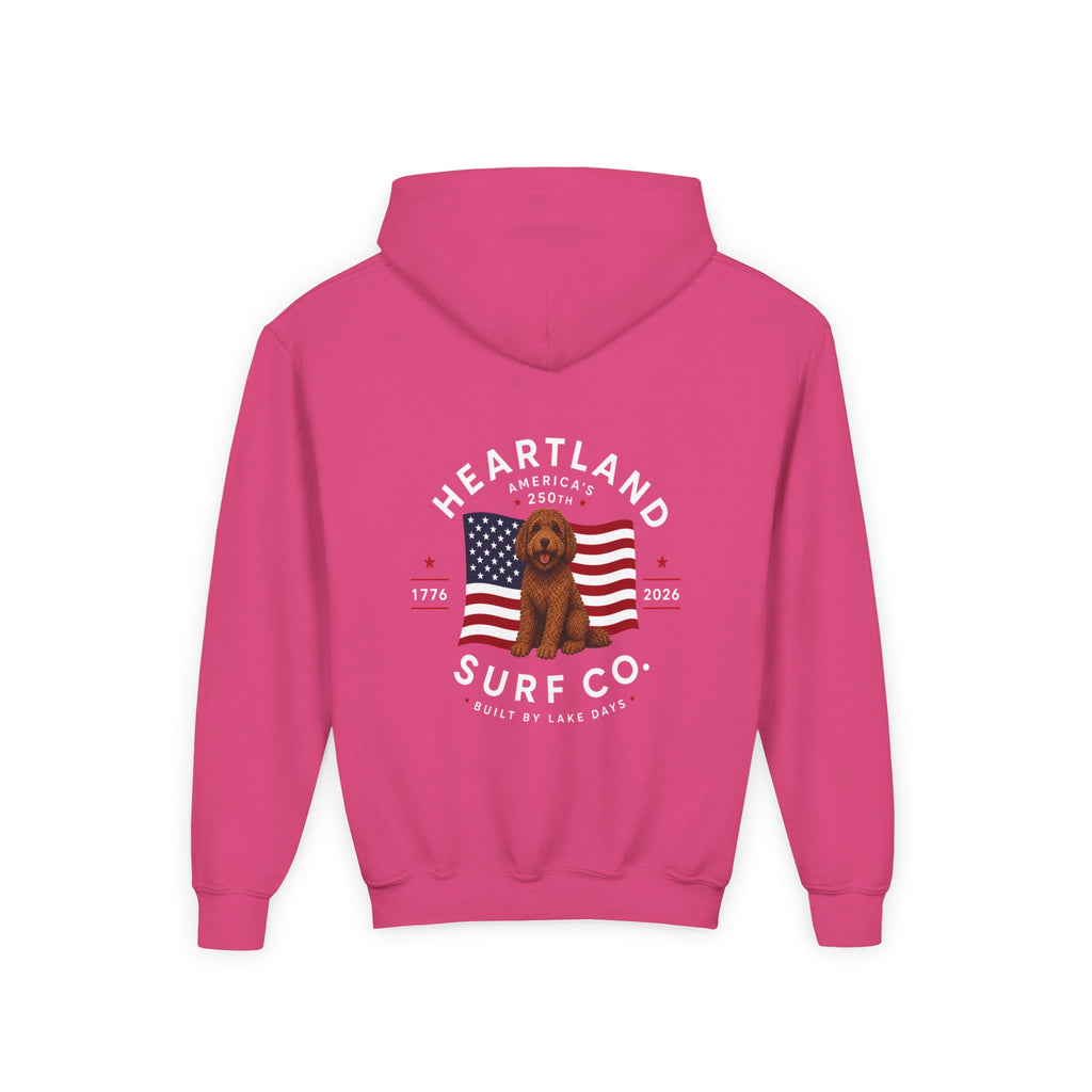 Youth Hoodie — Heartland Surf Co. Dog Days 250th Anniversary