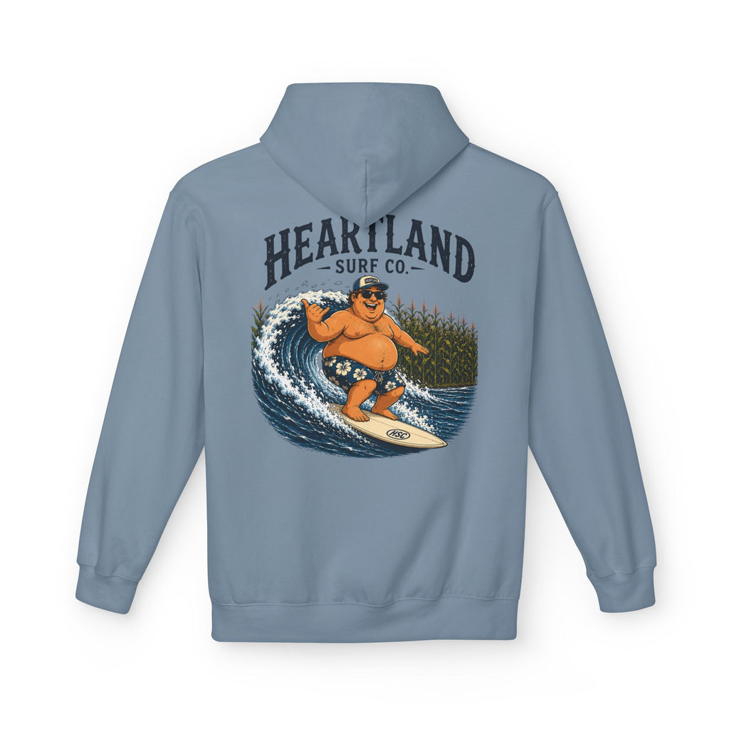 Heartland Surf Co. Fat Guy Surfing- Hoodie