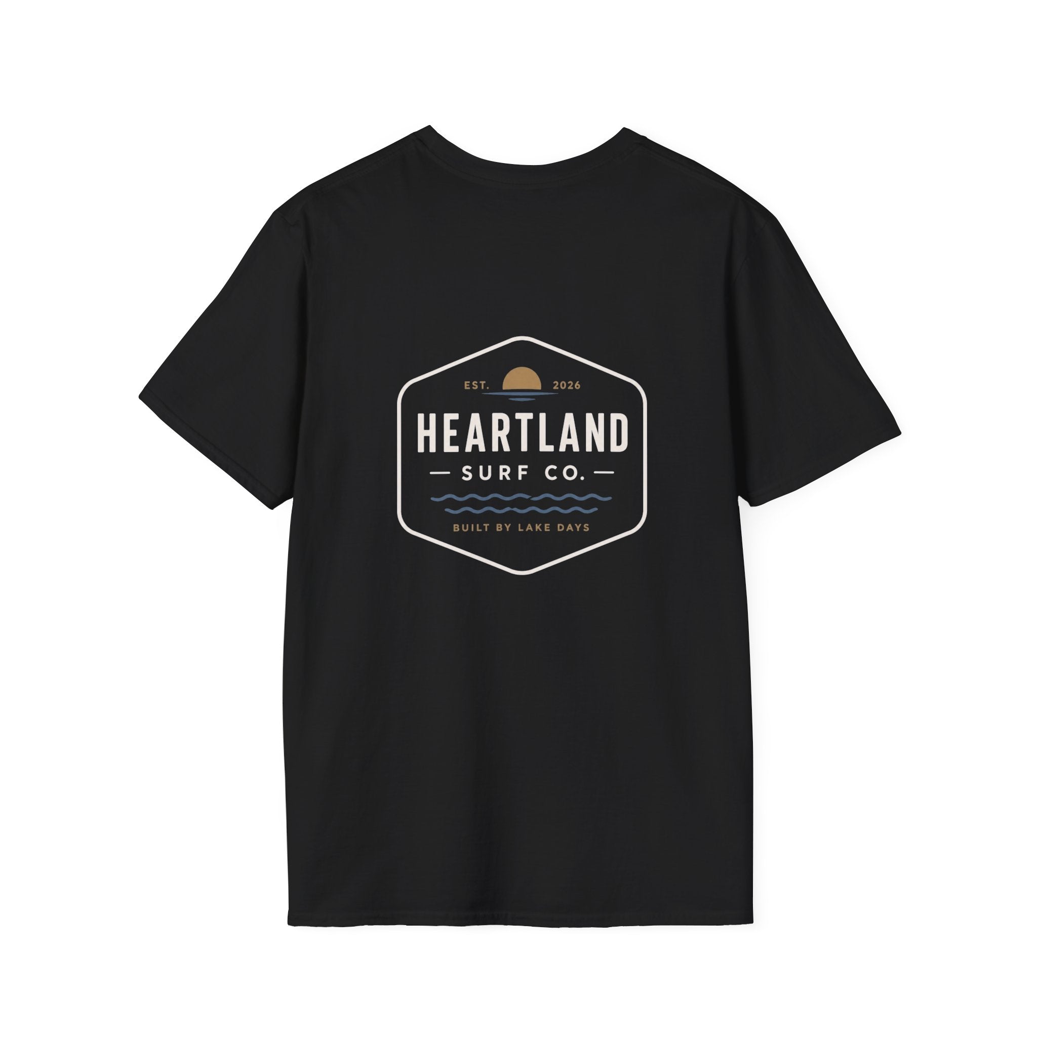 Heartland Sunset T-Shirt — Minimal Coastal Logo Tee