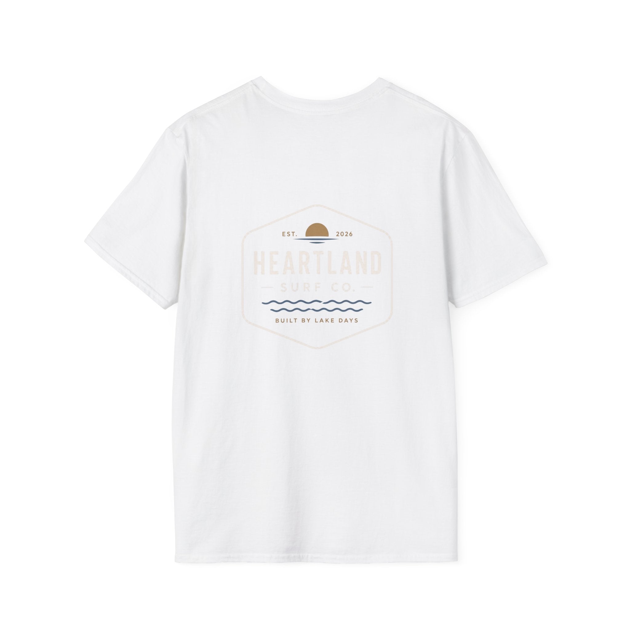 Heartland Sunset T-Shirt — Minimal Coastal Logo Tee