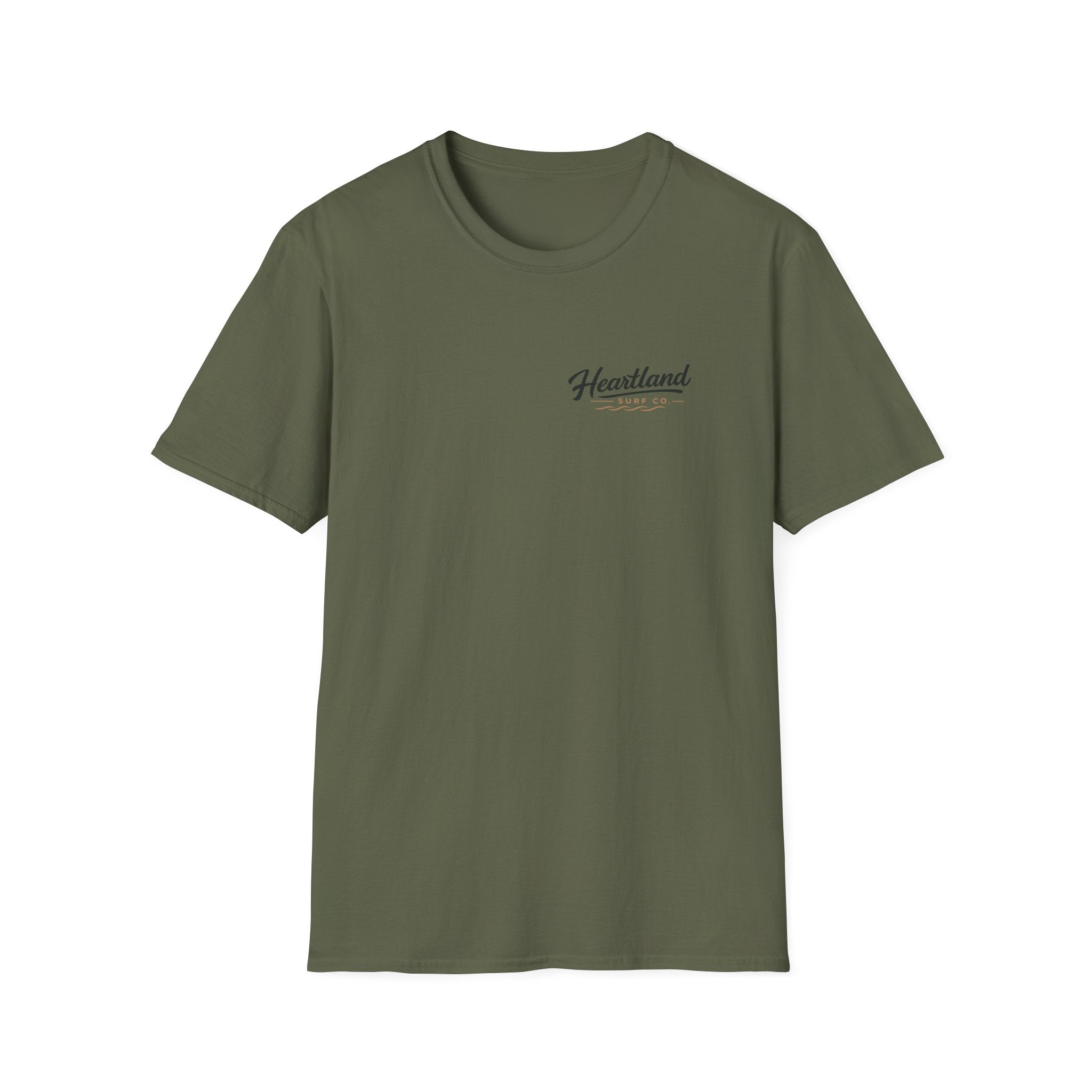 Heartland Sunset T-Shirt — Minimal Coastal Logo Tee