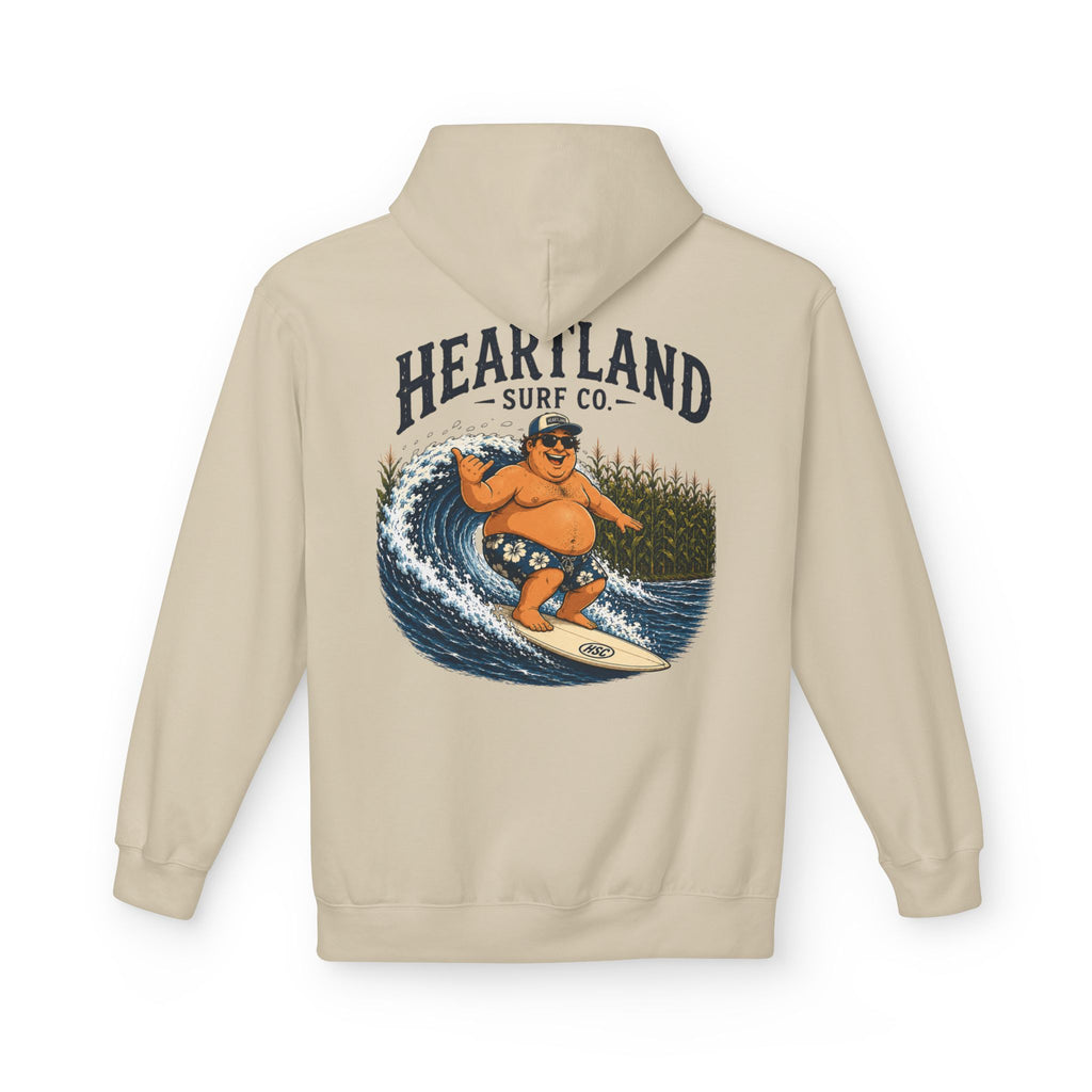 Heartland Surf Co. Fat Guy Surfing- Hoodie