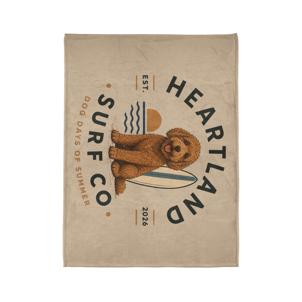 Heartland Surf Co Blanket — Dog Days of Summer Plush Throw