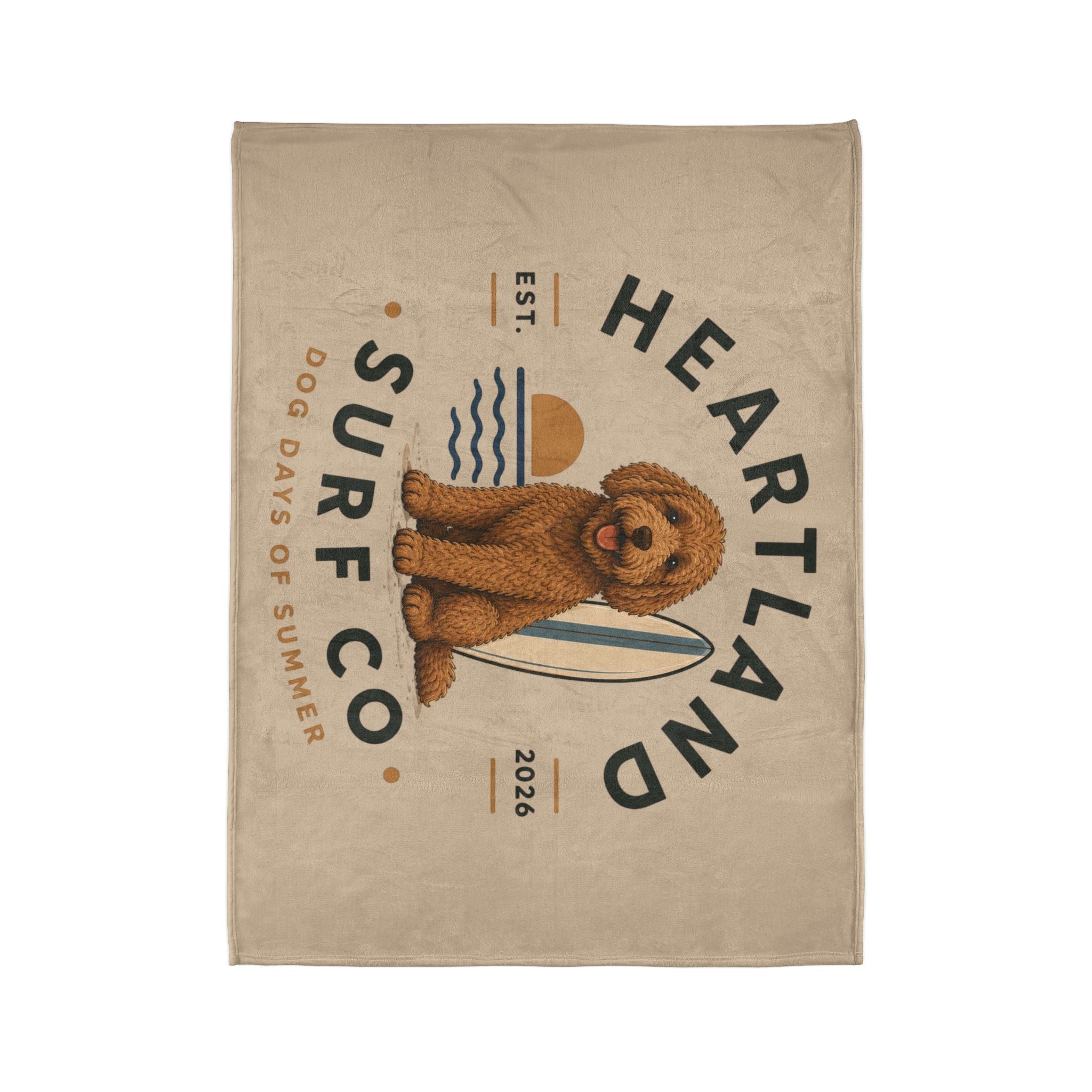 Heartland Surf Co Blanket — Dog Days of Summer Plush Throw