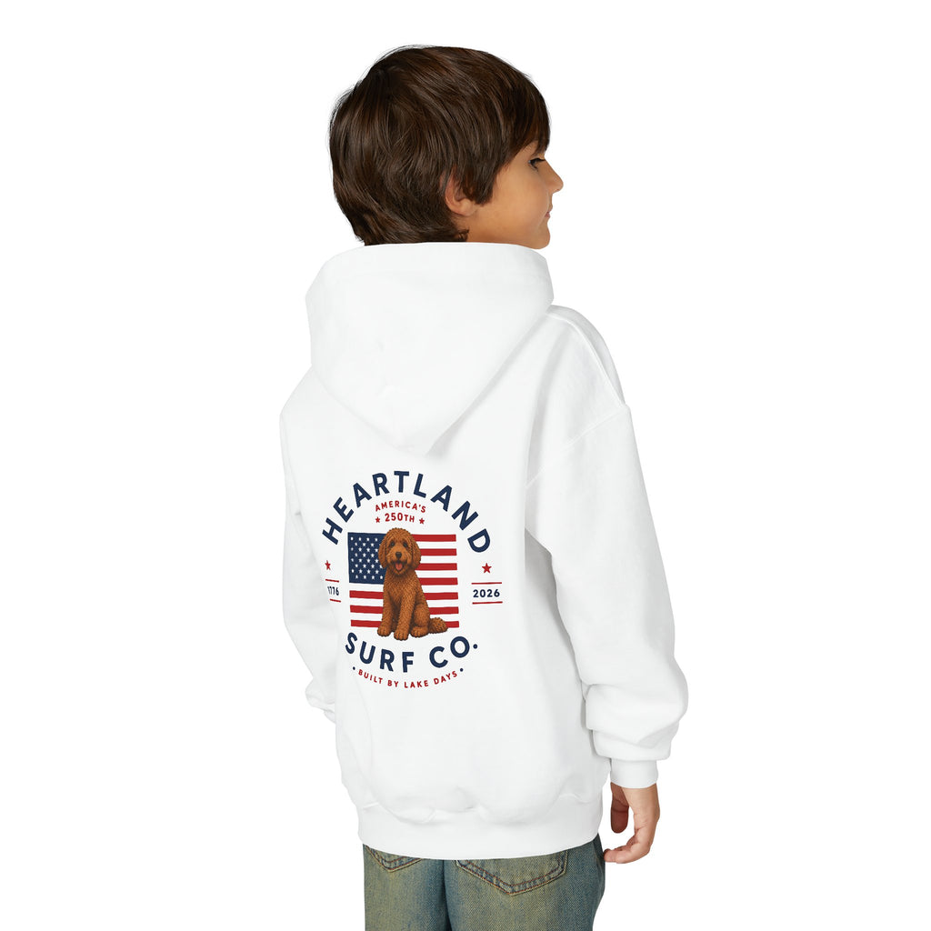 Youth Hoodie — Heartland Surf Co. Dog Days 250th Anniversary