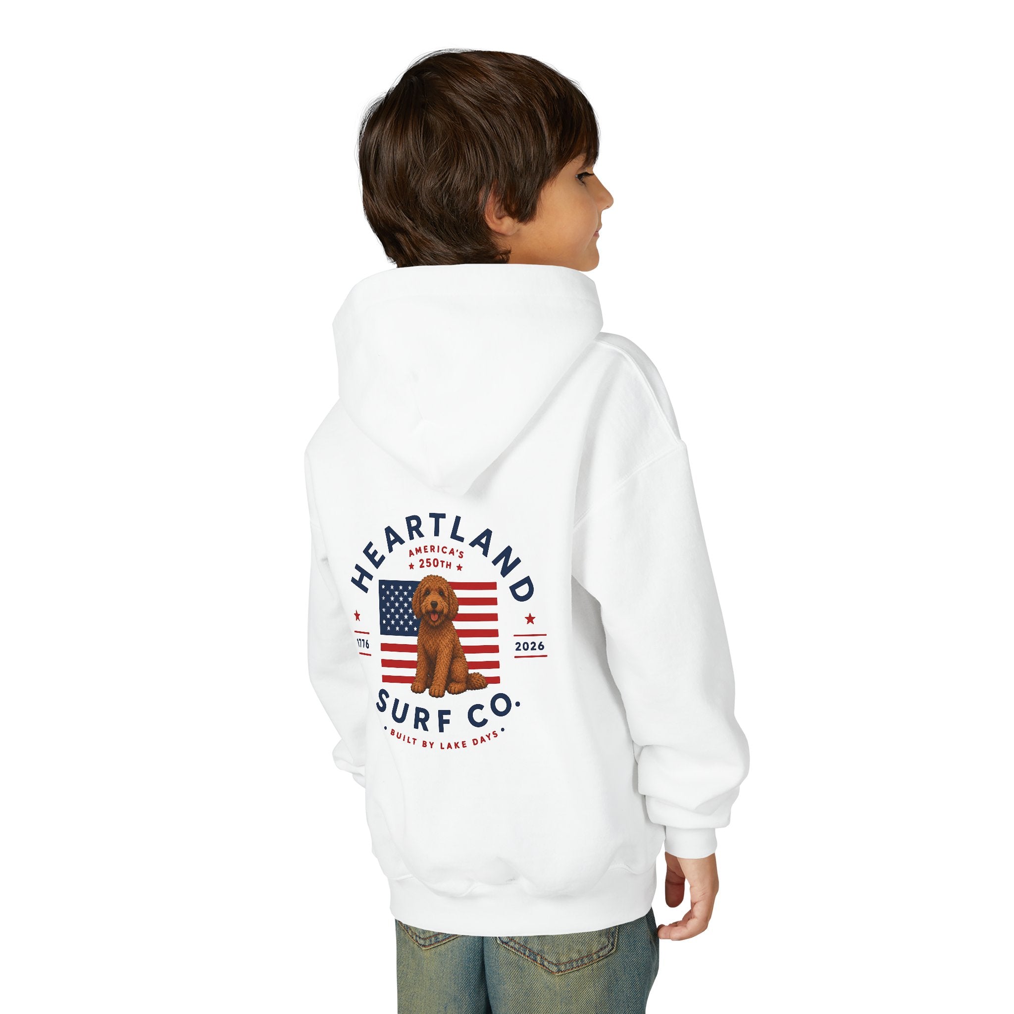Youth Hoodie — Heartland Surf Co. Dog Days 250th Anniversary